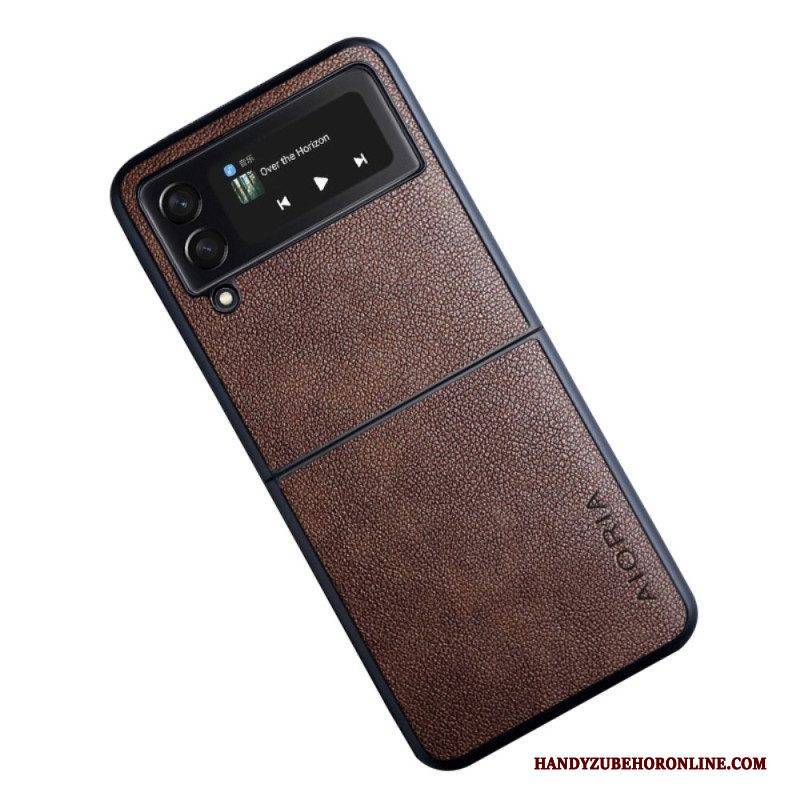 Hülle Für Samsung Galaxy Z Flip 4 Flip Case Aioria Ledereffekt