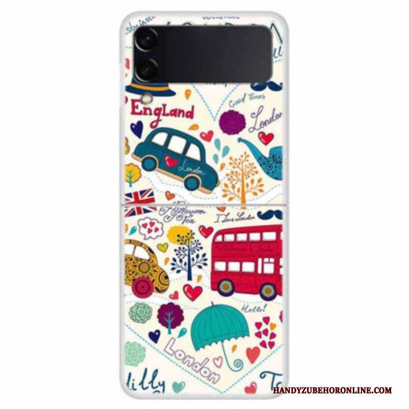 Hülle Für Samsung Galaxy Z Flip 4 Flip Case Londoner Leben