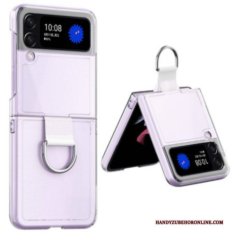 Hülle Für Samsung Galaxy Z Flip 4 Flip Case Transparent Mit Ring