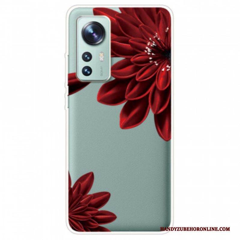 Hülle Für Xiaomi 12 / 12X Rote Blumen