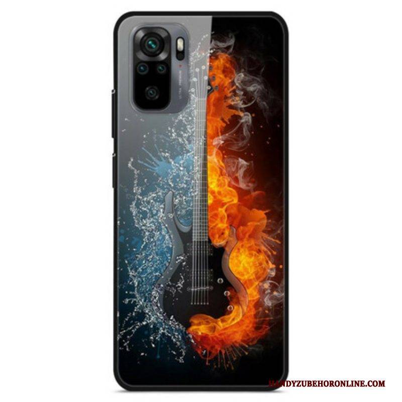 Hülle Für Xiaomi Redmi Note 10 / 10S Gitarre Aus Gehärtetem Glas