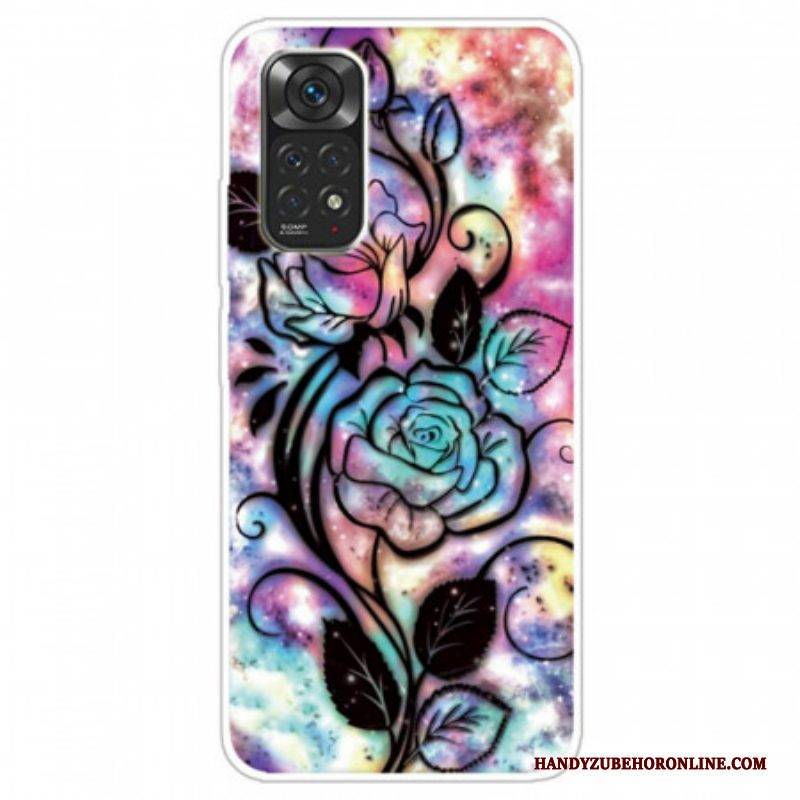 Hülle Für Xiaomi Redmi Note 11 / 11S Blumendesign