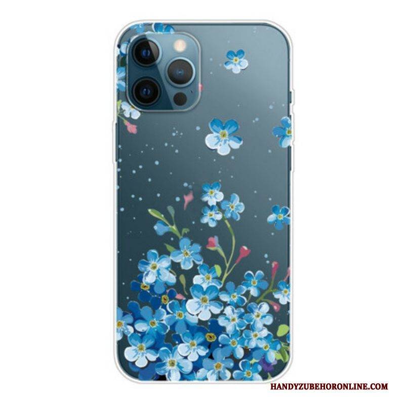 Hülle Für iPhone 13 Pro Max Strauß Blauer Blumen