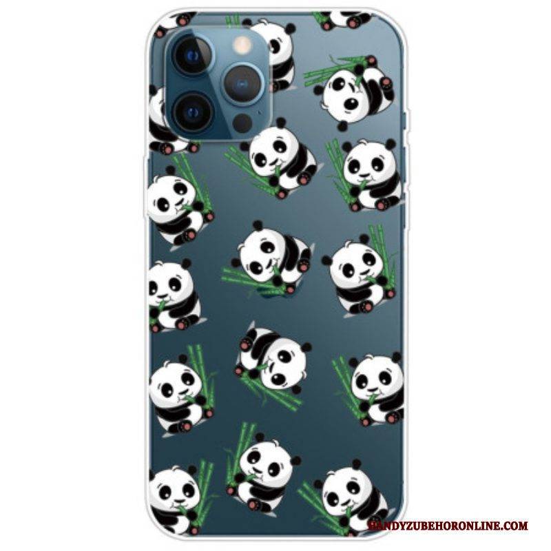 Hülle Für iPhone 14 Pro Transparente Kleine Pandas