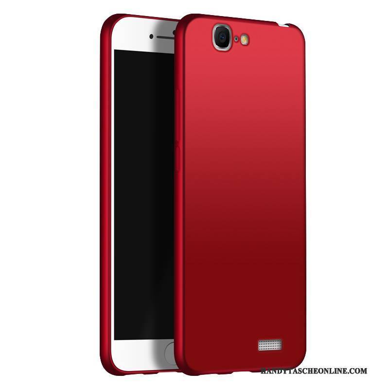 Hülle Huawei Ascend G7 Silikon Einfach Nubuck, Case Huawei Ascend G7 Weiche Rot Handyhüllen