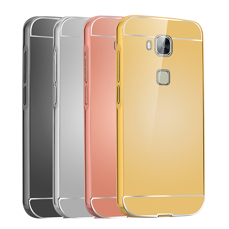 Hülle Huawei G7 Plus Farbe Spiegel Neu, Case Huawei G7 Plus Metall Handyhüllen Grenze