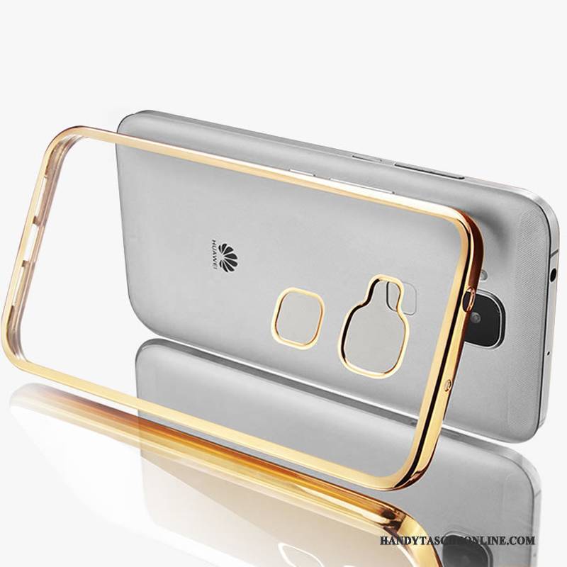 Hülle Huawei G7 Plus Taschen Gold Handyhüllen, Case Huawei G7 Plus Silikon Transparent