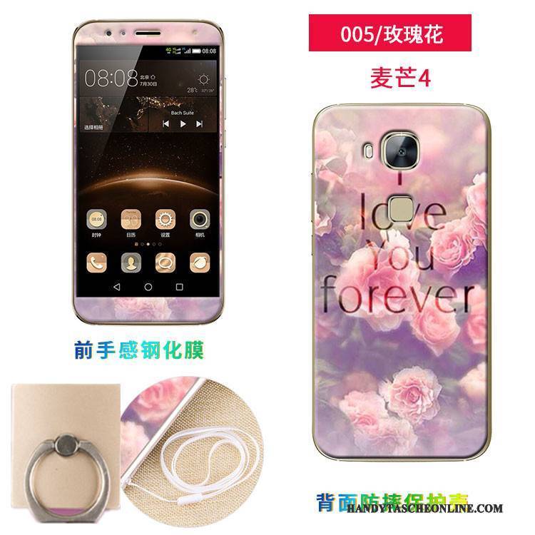 Hülle Huawei G7 Plus Weiche Rosa Handyhüllen, Case Huawei G7 Plus Silikon Membran Temperieren