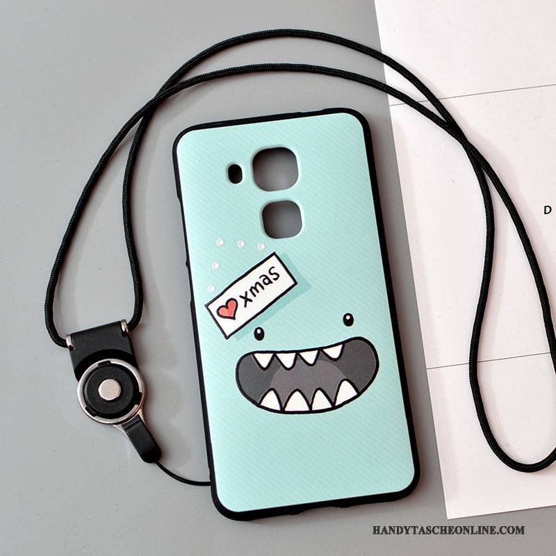 Hülle Huawei G9 Plus Karikatur Hängende Verzierungen Trend, Case Huawei G9 Plus Weiche Hellblau Handyhüllen