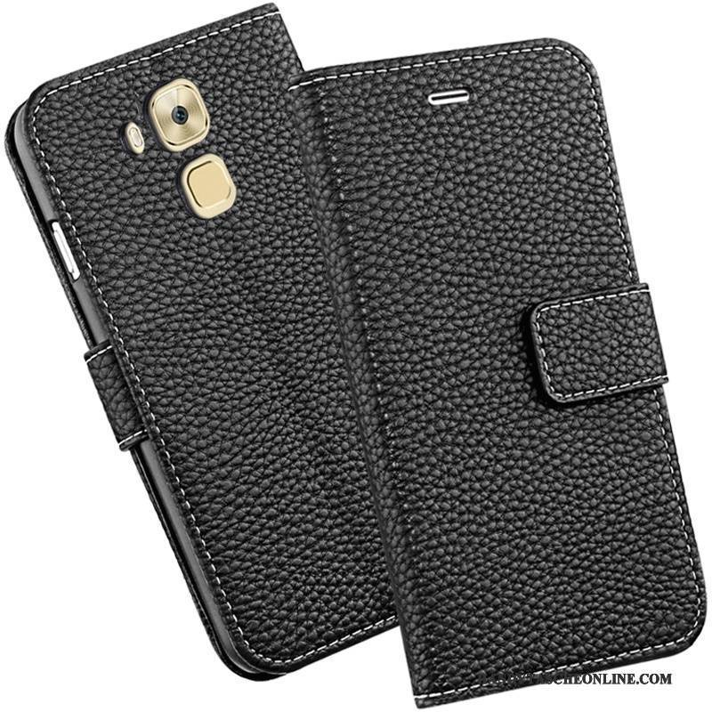 Hülle Huawei G9 Plus Taschen Anti-sturz Schwarz, Case Huawei G9 Plus Lederhülle Handyhüllen