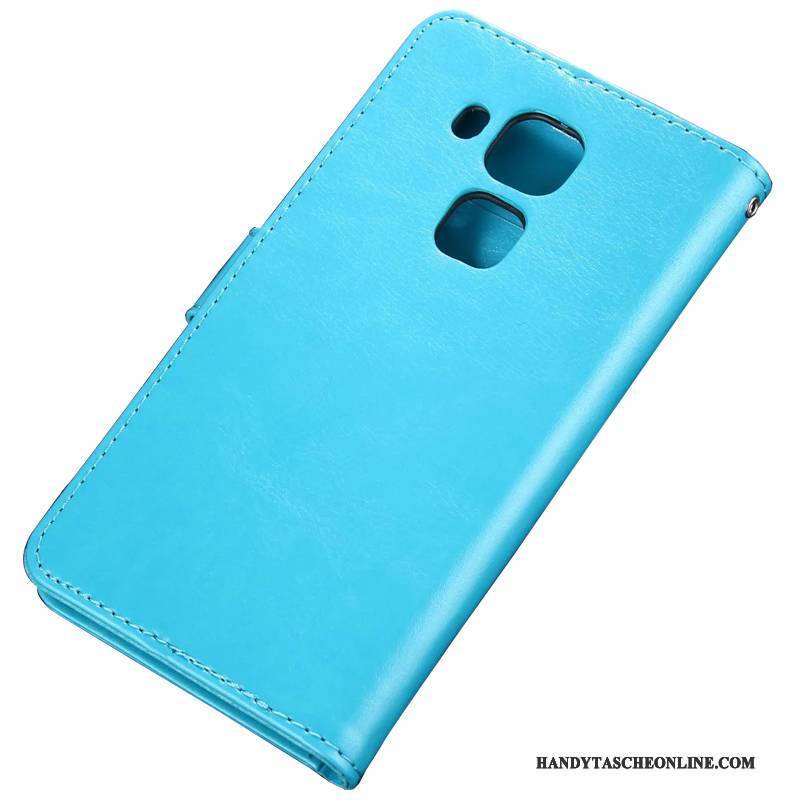 Hülle Huawei G9 Plus Taschen Handyhüllen Anti-sturz, Case Huawei G9 Plus Lederhülle Blau