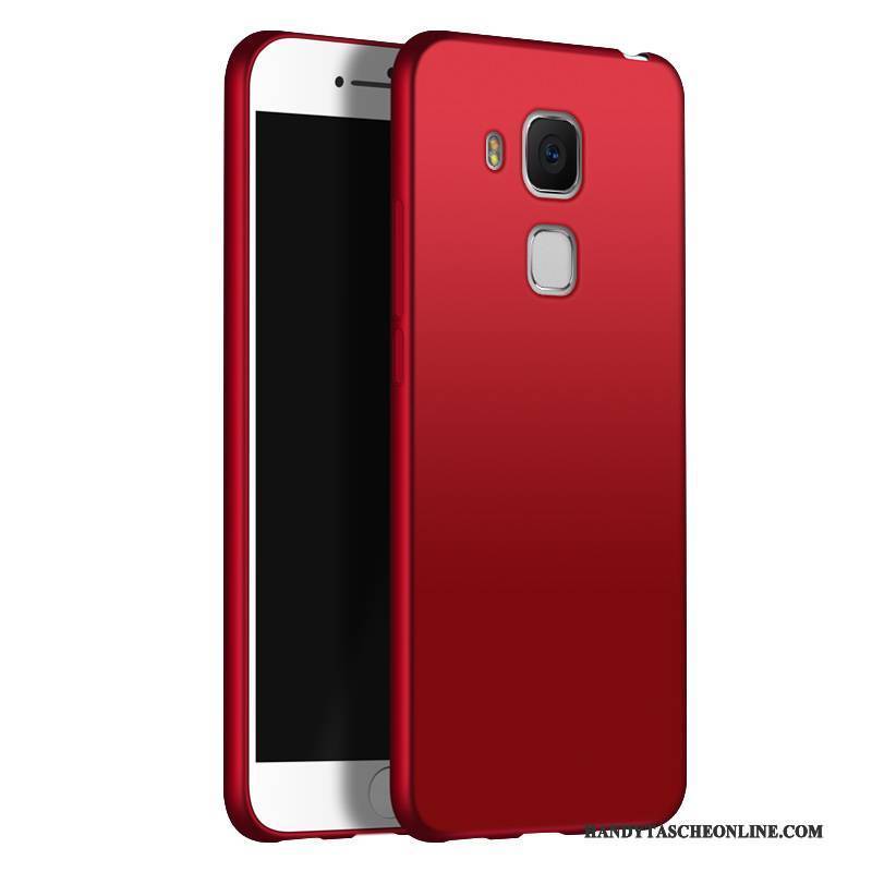 Hülle Huawei G9 Plus Taschen Rot Anti-sturz, Case Huawei G9 Plus Silikon Nubuck Handyhüllen