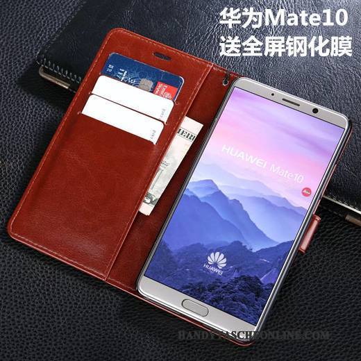 Hülle Huawei Mate 10 Folio Anti-sturz Handyhüllen, Case Huawei Mate 10 Lederhülle