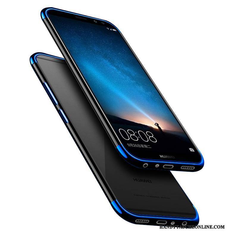 Hülle Huawei Mate 10 Lite Schutz Schwer Handyhüllen, Case Huawei Mate 10 Lite Taschen Anti-sturz Blau
