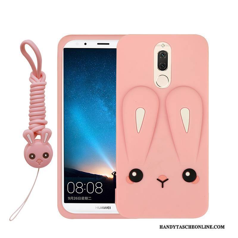 Hülle Huawei Mate 10 Lite Silikon Handyhüllen Rosa, Case Huawei Mate 10 Lite Karikatur Anti-sturz