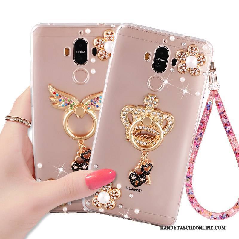 Hülle Huawei Mate 10 Pro Kreativ Ring Gold, Case Huawei Mate 10 Pro Strass