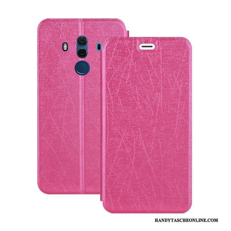 Hülle Huawei Mate 10 Pro Weiche Handyhüllen Rot, Case Huawei Mate 10 Pro Lederhülle