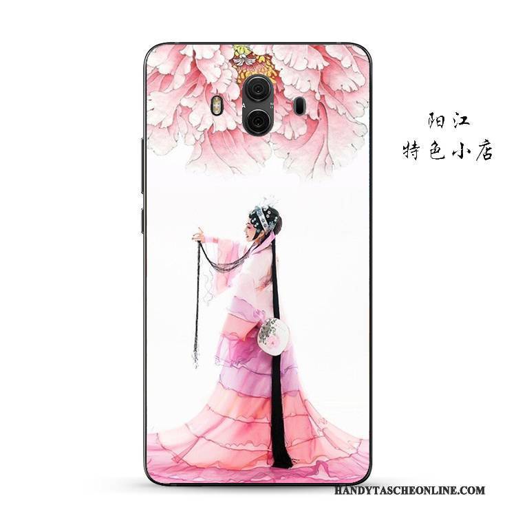 Hülle Huawei Mate 10 Prägung Anti-sturz Handyhüllen, Case Huawei Mate 10 Weiche Chinesische Art Hua Dan