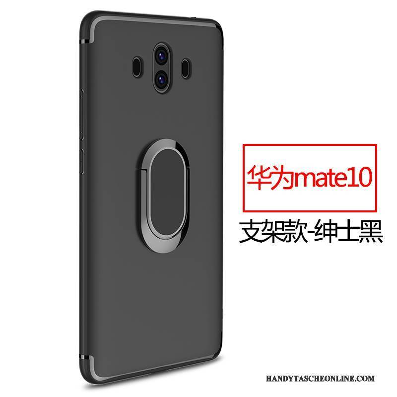 Hülle Huawei Mate 10 Taschen Anti-sturz Nubuck, Case Huawei Mate 10 Silikon Handyhüllen Schwarz