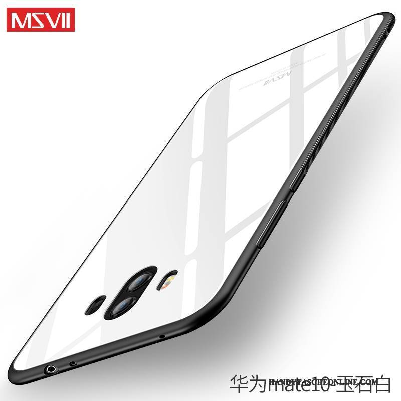 Hülle Huawei Mate 10 Taschen Weiß Handyhüllen, Case Huawei Mate 10 Silikon Hintere Abdeckung Dünne