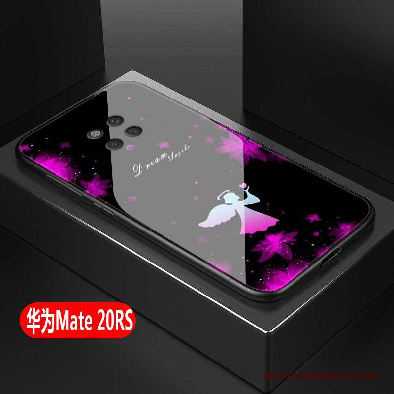 Hülle Huawei Mate 20 Rs Kreativ Glas Trend, Case Huawei Mate 20 Rs Schutz Anti-sturz Rosa