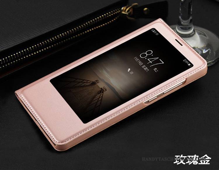 Hülle Huawei Mate 9 Lederhülle Handyhüllen Anti-sturz, Case Huawei Mate 9 Taschen Rosegold