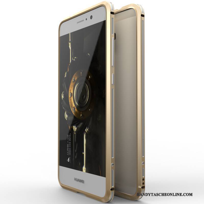 Hülle Huawei Mate 9 Metall Gold Schwer, Case Huawei Mate 9 Schutz Dünne Handyhüllen