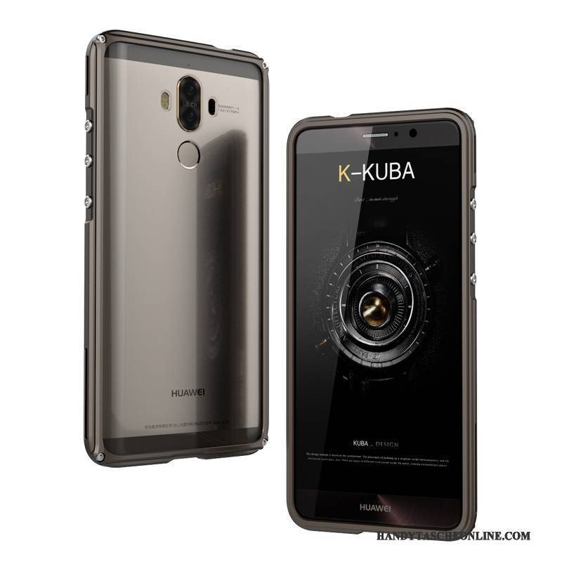 Hülle Huawei Mate 9 Metall Handyhüllen Silber, Case Huawei Mate 9 Schutz Grenze