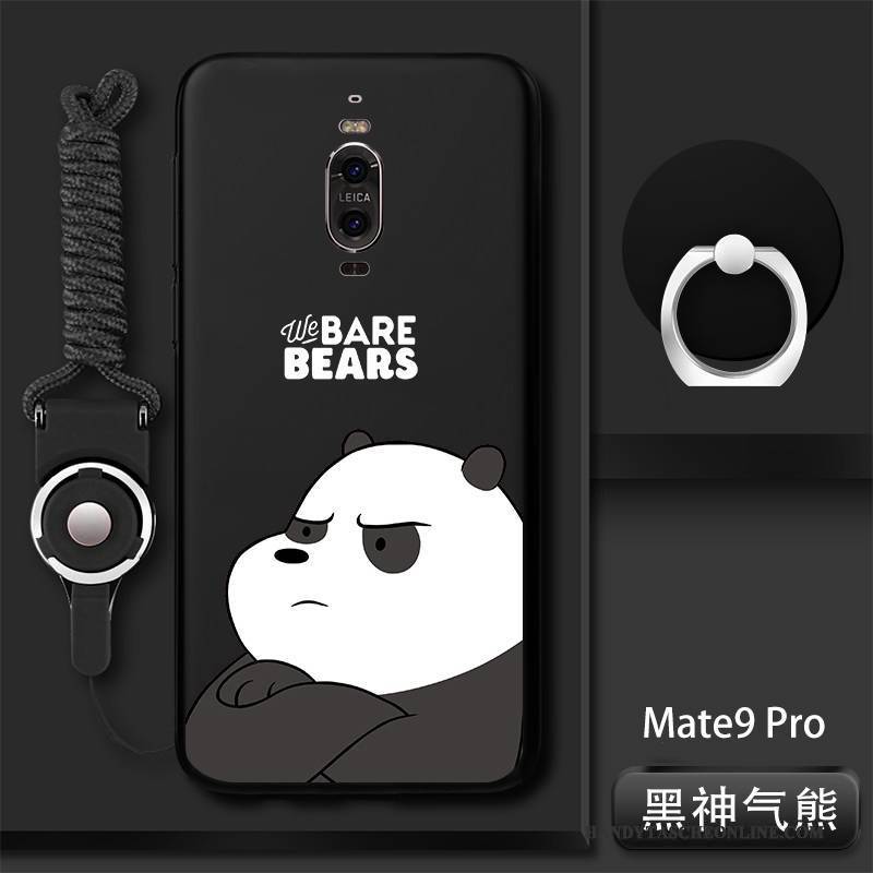 Hülle Huawei Mate 9 Pro Kreativ Handyhüllen Schwarz, Case Huawei Mate 9 Pro Taschen Anti-sturz Trend