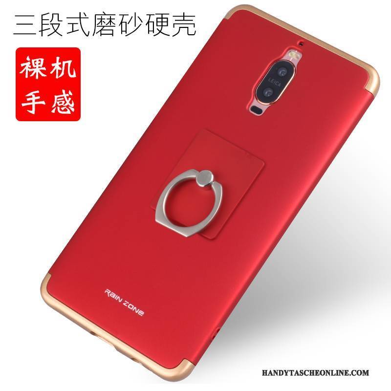 Hülle Huawei Mate 9 Pro Metall Rot Handyhüllen, Case Huawei Mate 9 Pro Schutz Grenze Trend