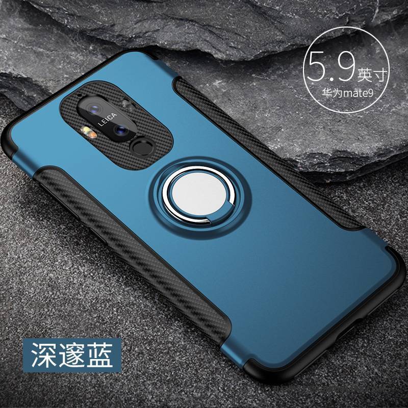 Hülle Huawei Mate 9 Silikon Blau Anti-sturz, Case Huawei Mate 9 Handyhüllen