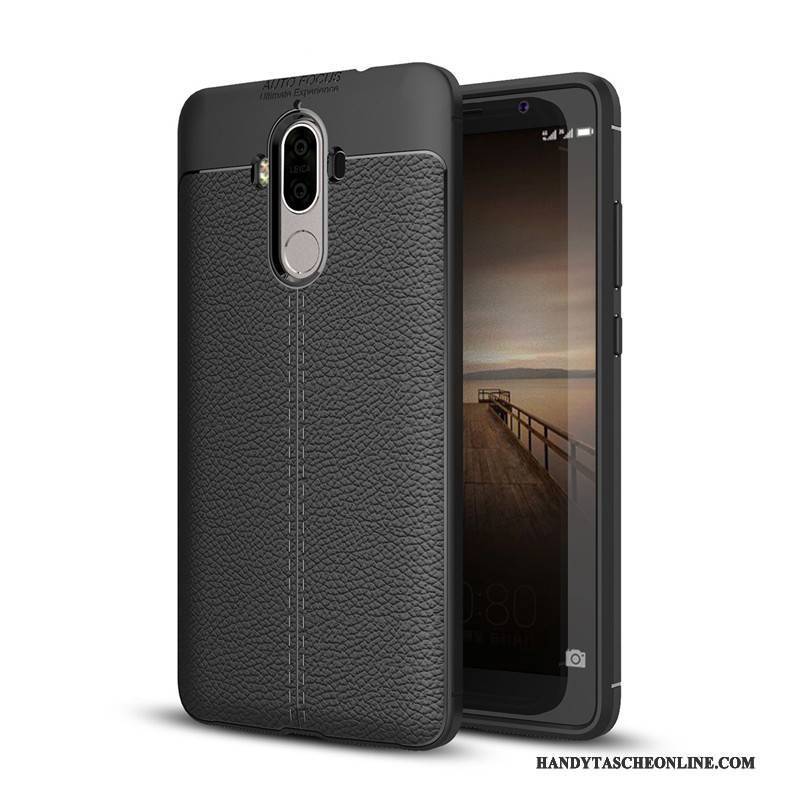 Hülle Huawei Mate 9 Silikon Schwarz Handyhüllen, Case Huawei Mate 9 Taschen Trend Anti-sturz