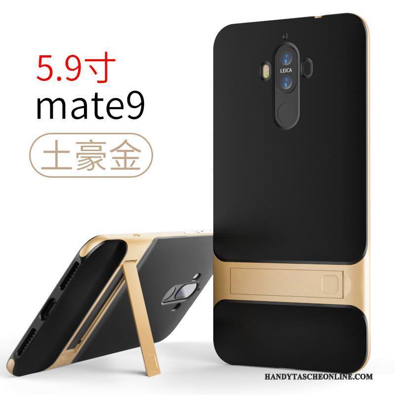 Hülle Huawei Mate 9 Taschen Schlank Anti-sturz, Case Huawei Mate 9 Silikon Gold Handyhüllen