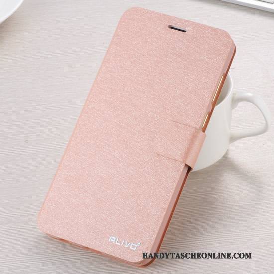 Hülle Huawei P Smart Lederhülle Rosa Handyhüllen, Case Huawei P Smart Folio