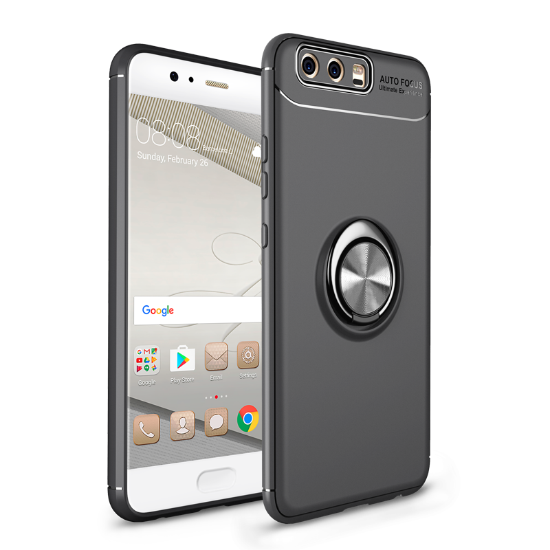 Hülle Huawei P10 Plus Silikon Anti-sturz Schwarz, Case Huawei P10 Plus Schutz Handyhüllen Persönlichkeit