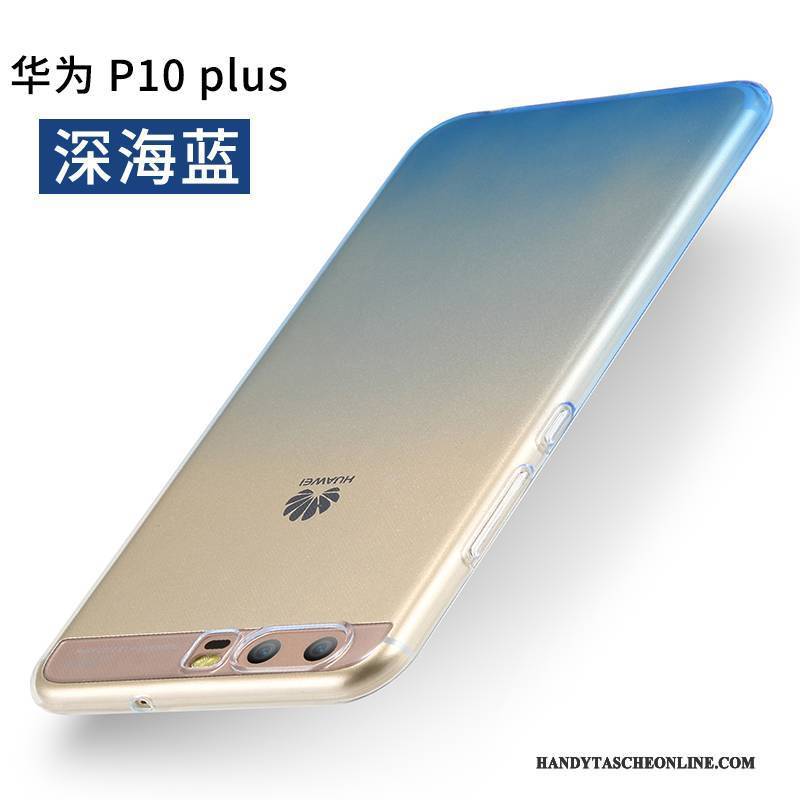 Hülle Huawei P10 Plus Silikon Persönlichkeit Handyhüllen, Case Huawei P10 Plus Kreativ Blau Trend