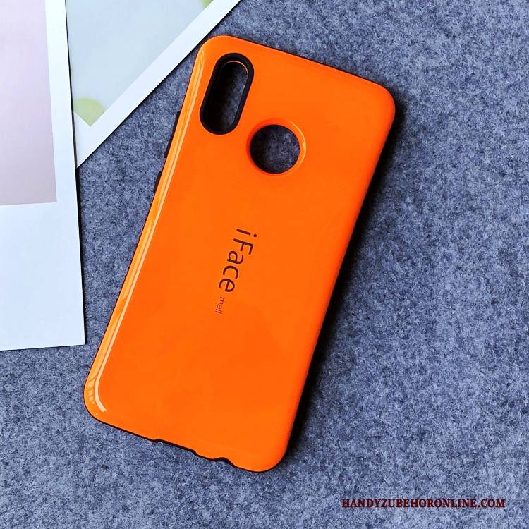 Hülle Huawei P20 Lite Taschen Handyhüllen Orange, Case Huawei P20 Lite Schutz Mini Anti-sturz