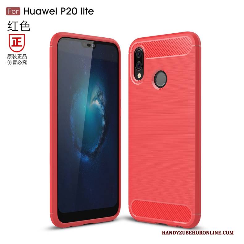 Hülle Huawei P20 Lite Weiche Muster Seide, Case Huawei P20 Lite Silikon Handyhüllen Faser