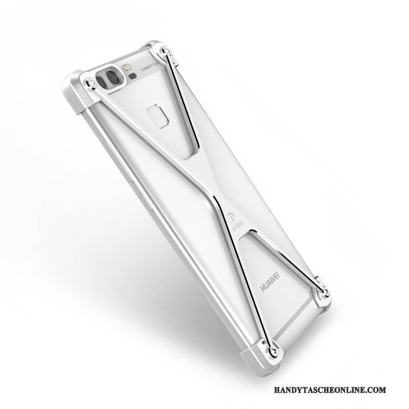 Hülle Huawei P9 Plus Kreativ Anti-sturz Ring, Case Huawei P9 Plus Metall Silber Handyhüllen