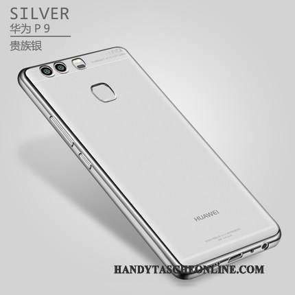 Hülle Huawei P9 Plus Silikon Überzug Handyhüllen, Case Huawei P9 Plus Schutz Silber Schlank