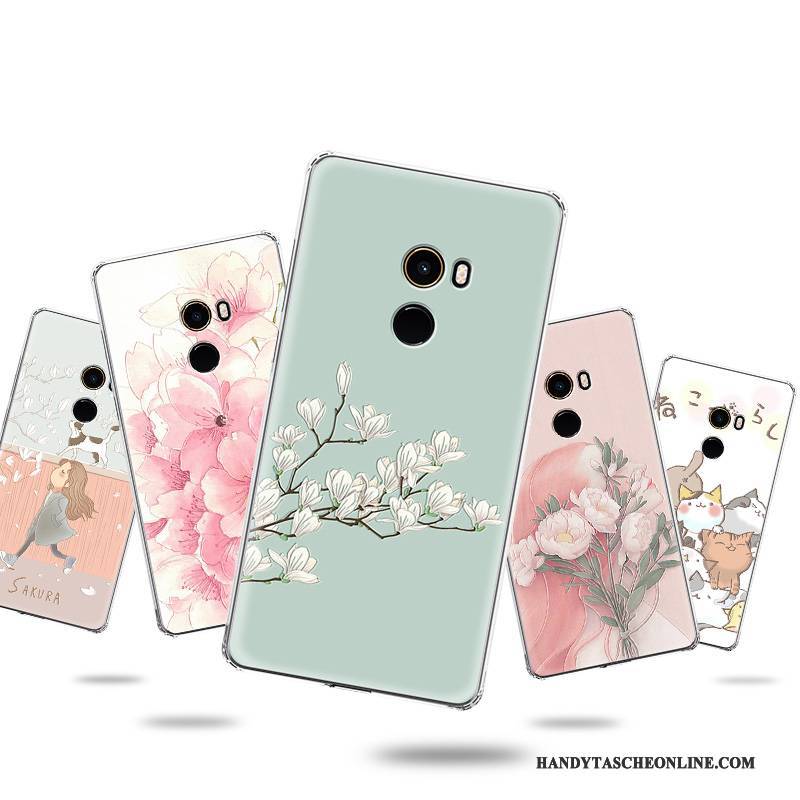 Hülle Mi Mix 2 Karikatur Mini Handyhüllen, Case Mi Mix 2 Taschen Anti-sturz Ballon