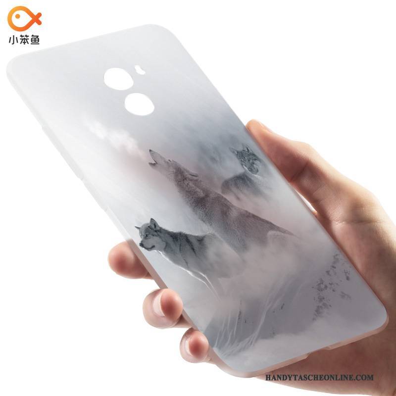 Hülle Mi Mix 2 Kreativ Persönlichkeit Grau, Case Mi Mix 2 Schutz Handyhüllen Nubuck