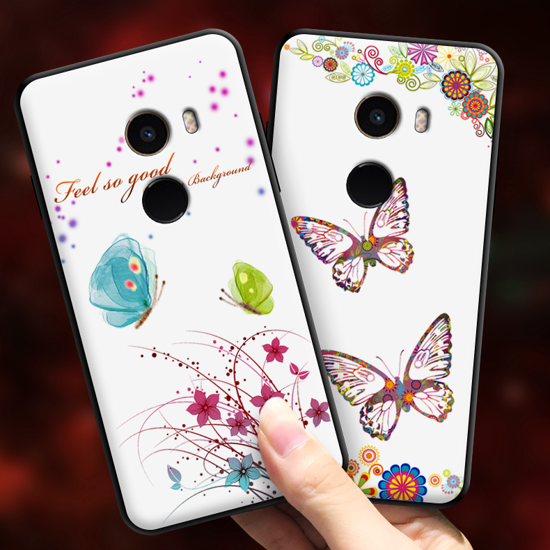 Hülle Mi Mix 2 Silikon Schmetterling Mini, Case Mi Mix 2 Farbe Wolf Handyhüllen