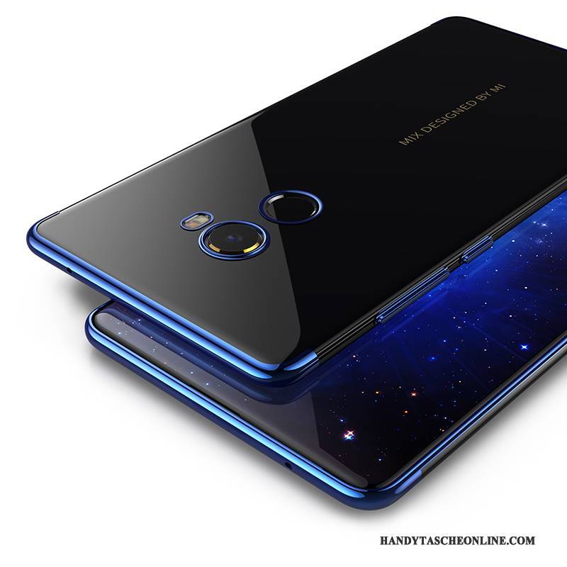 Hülle Mi Mix 2 Taschen Blau Handyhüllen, Case Mi Mix 2 Schutz Mini Transparent