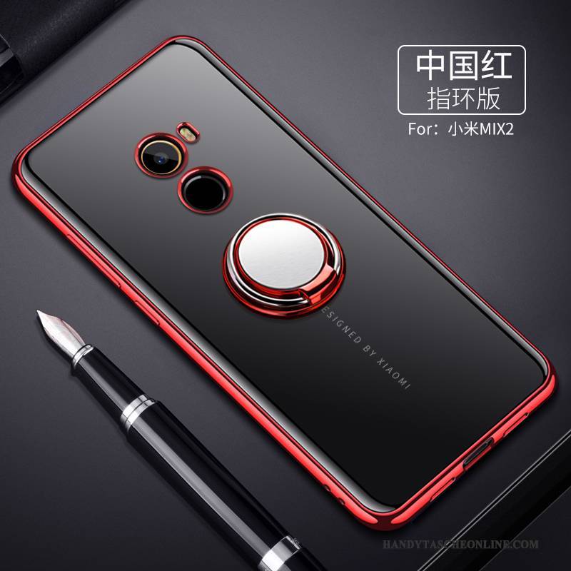 Hülle Mi Mix 2 Weiche Überzug Rot, Case Mi Mix 2 Schutz Mini Handyhüllen