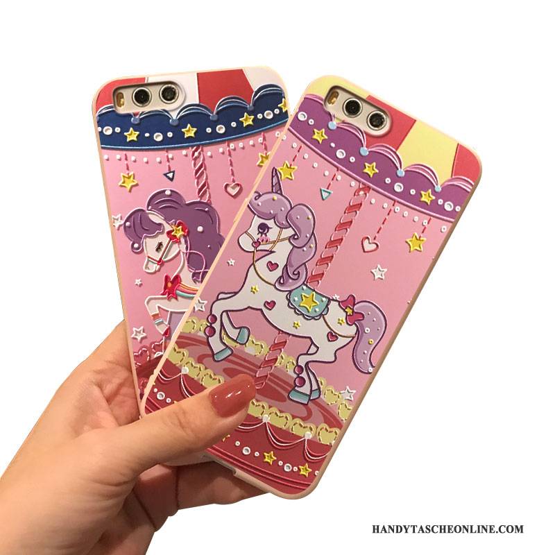 Hülle Mi Note 2 Karikatur Handyhüllen Lila, Case Mi Note 2 Taschen Nubuck Hängende Verzierungen