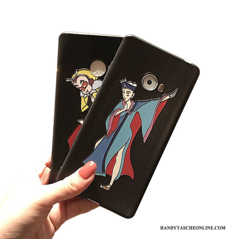 Hülle Mi Note 2 Karikatur Handyhüllen Persönlichkeit, Case Mi Note 2 Kreativ Schwarz Mini