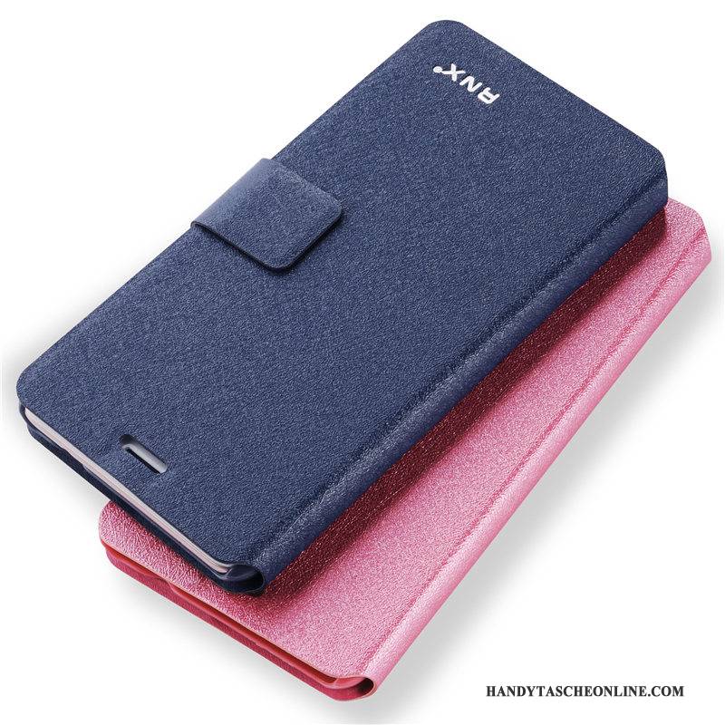 Hülle Mi Note 2 Lederhülle Trend Anti-sturz, Case Mi Note 2 Folio Dunkelblau Handyhüllen