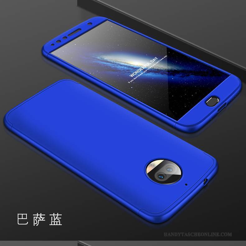 Hülle Moto G5s Taschen Blau Handyhüllen, Case Moto G5s Schutz Trend Anti-sturz