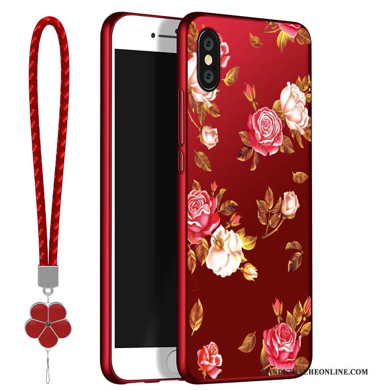 Hülle Redmi Note 5 Pro Kreativ Rot Handyhüllen, Case Redmi Note 5 Pro Weiche Nubuck Trend